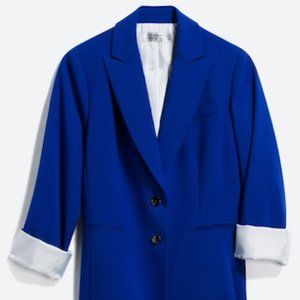 Blue Tahari Blazer with Rolled Cuff Women's Size 14 NWT